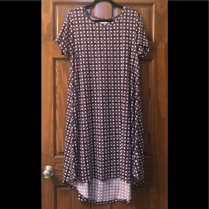 NWT LuLaRoe pocketless Carly Dress-Americana Stars